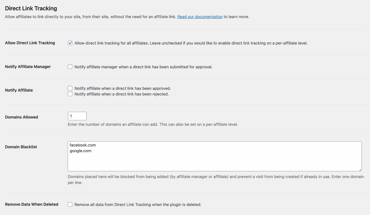 direct-link tracking