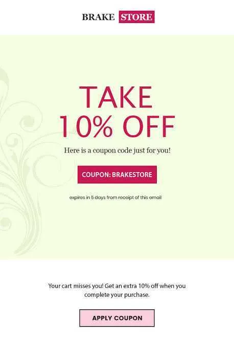 Flash sale coupons