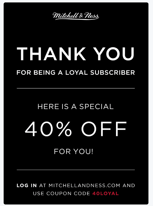 Loyalty coupons