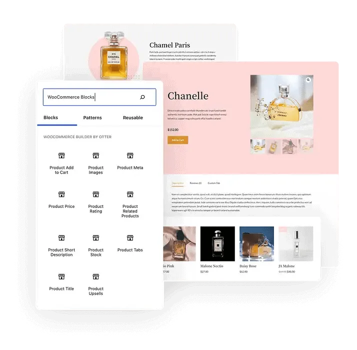 Otter WooCommerce blocks