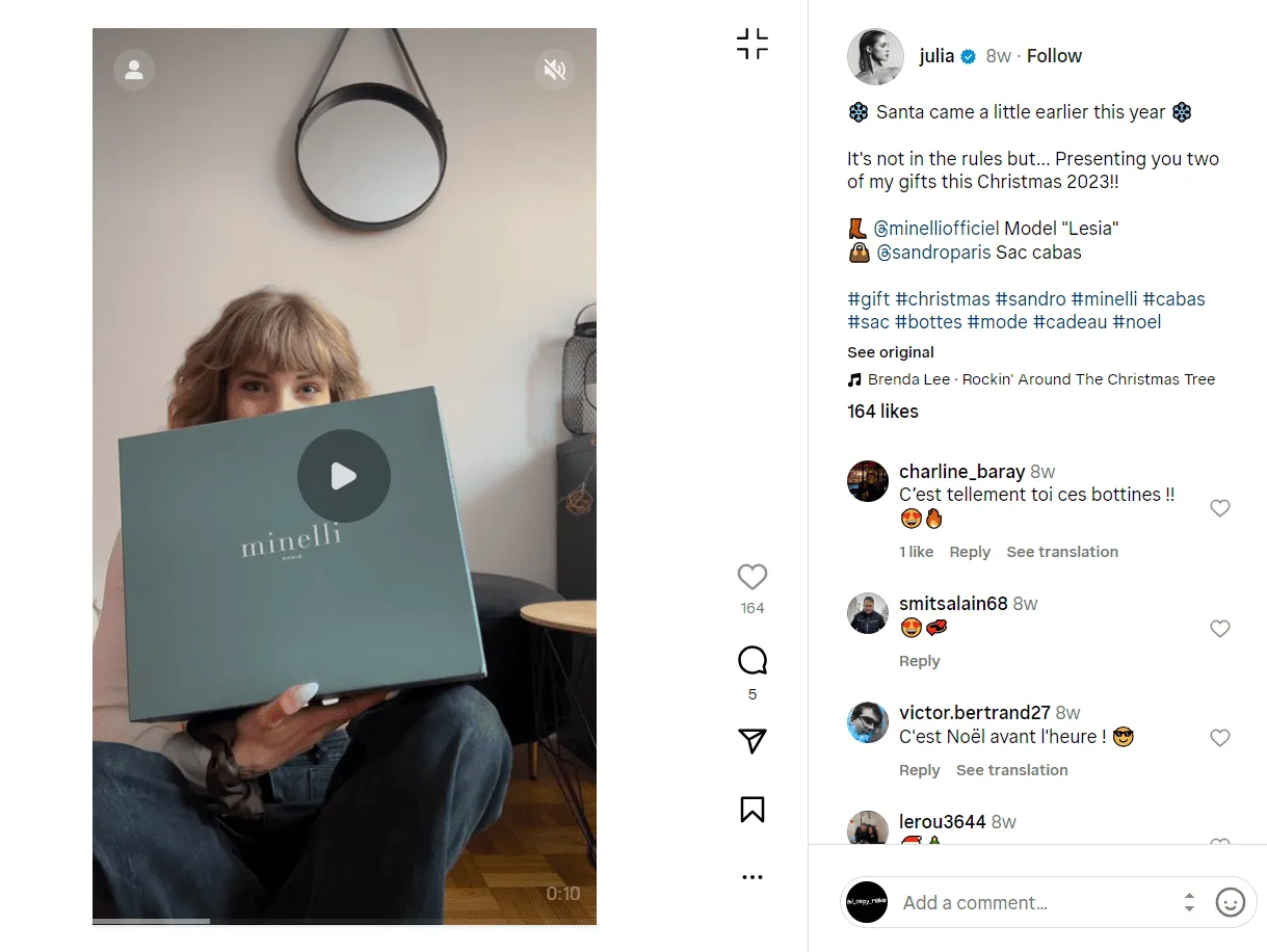 infeluncer partnership marketing example