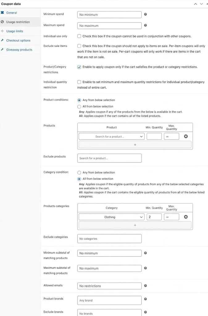 webtoffee restrictions