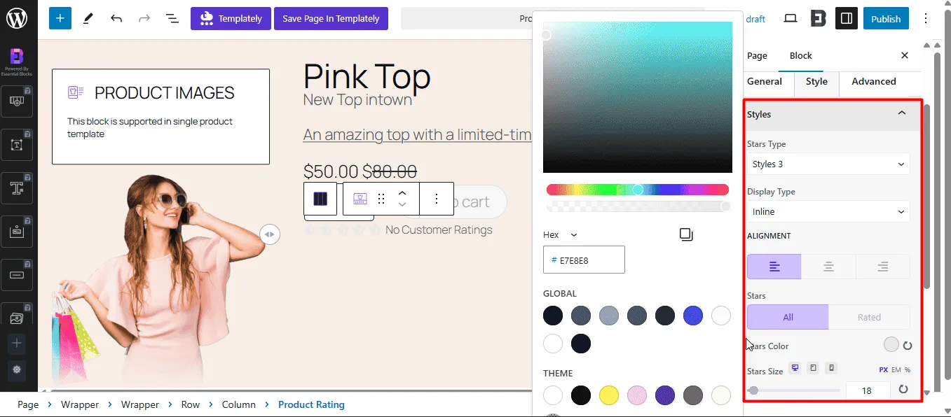 styling options