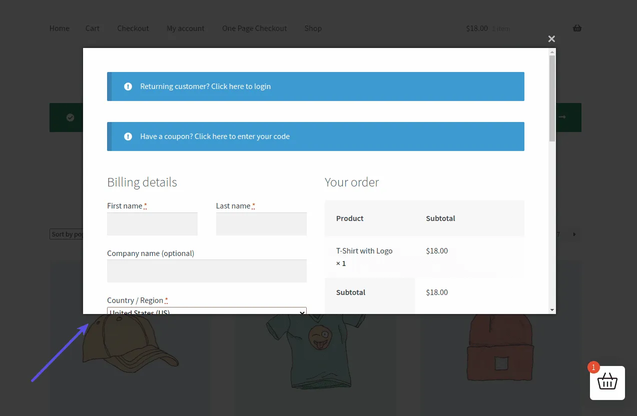 Cashier WooCommerce guest checkout