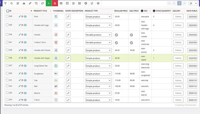 iThemeland-dashboard