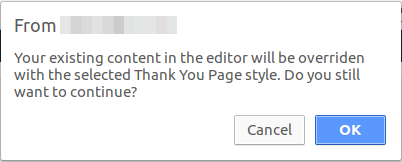 Custom Thank You Page Styles