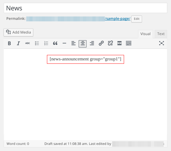 Add News Scroll on your website via Shortcode
