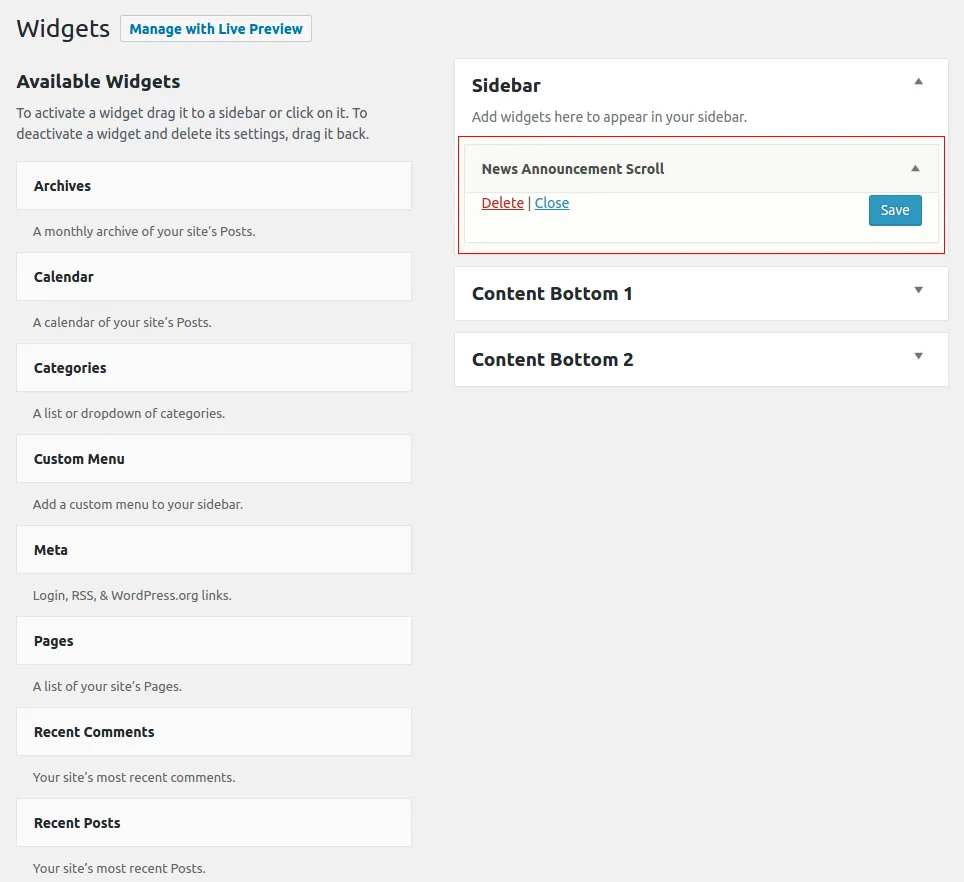 Add News Scroll on your website