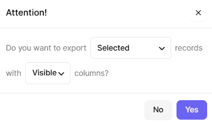smart manager export options