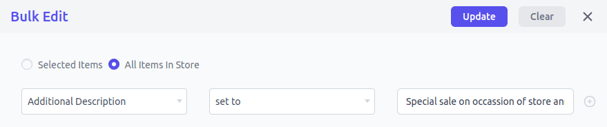 bulk set additional description for null values