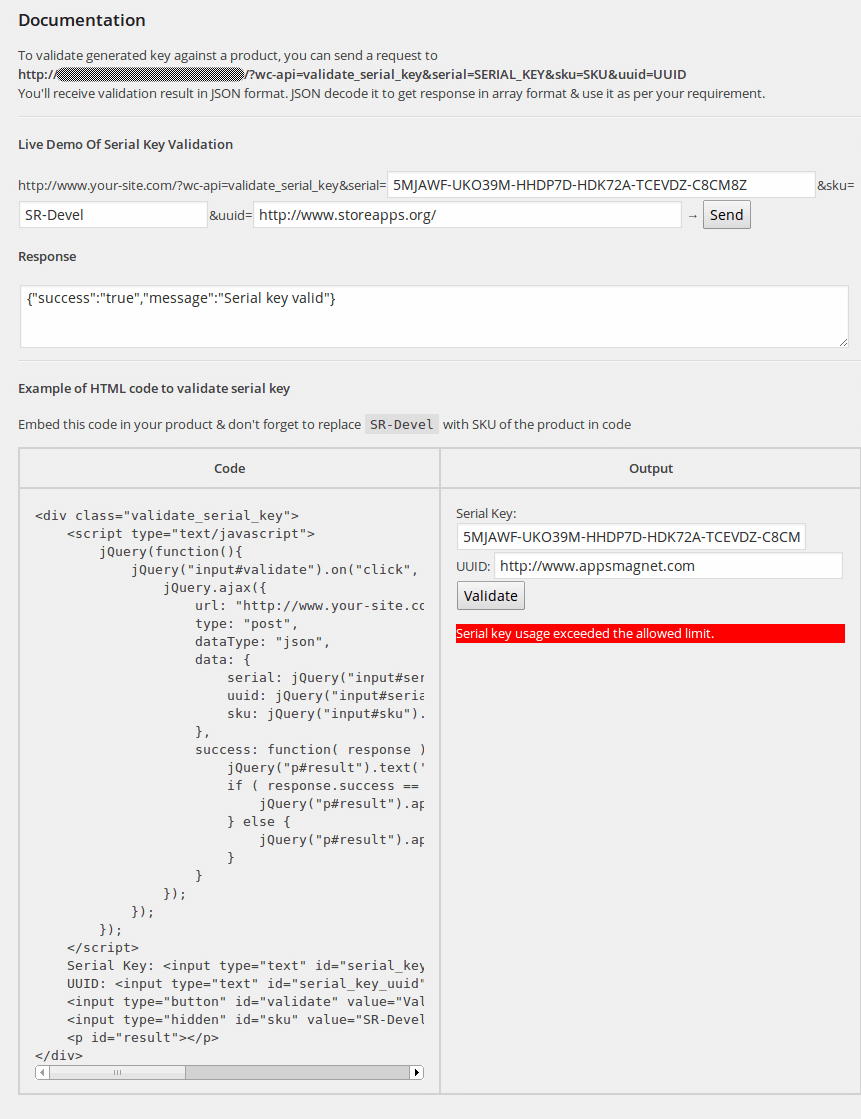 How to Validate Serial Key against a Product
