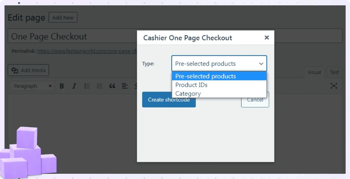 one page checkout woocommerce plugin for any page