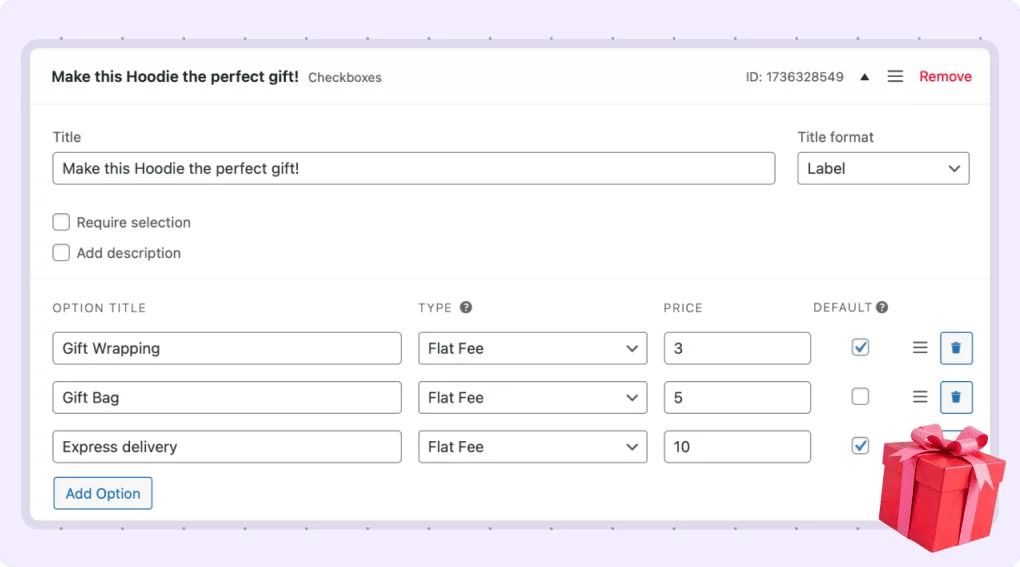 complete product customizations with product addons