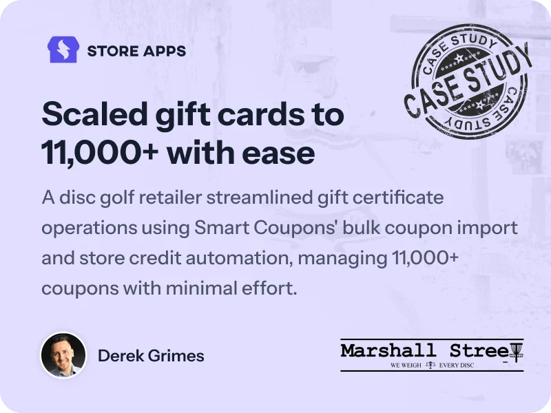 smart coupons woocommerce marhsall street case study