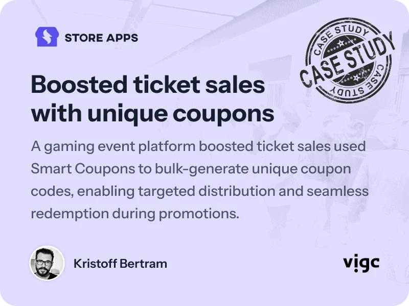 smart coupons woocommerce vigc case study