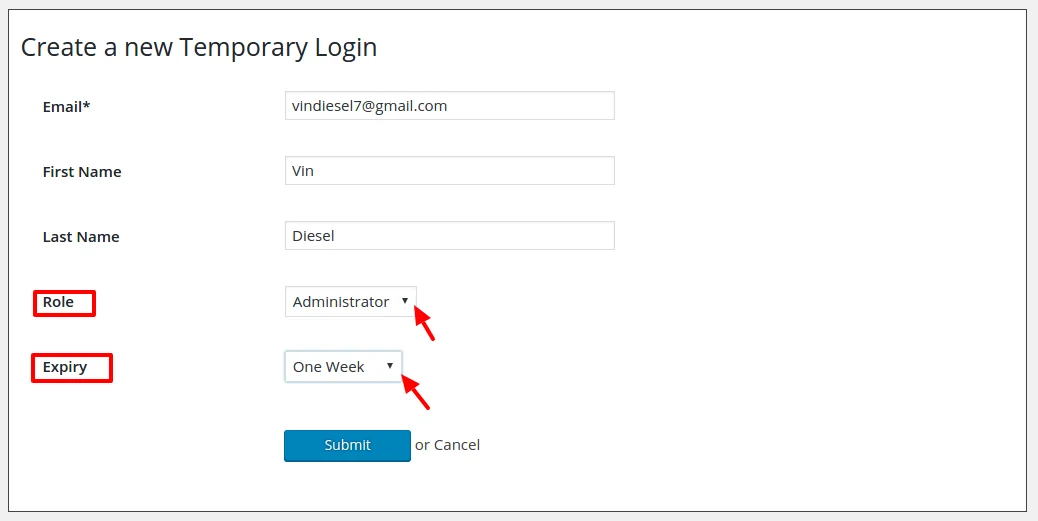 create-temporary-login-without-password-wordpress