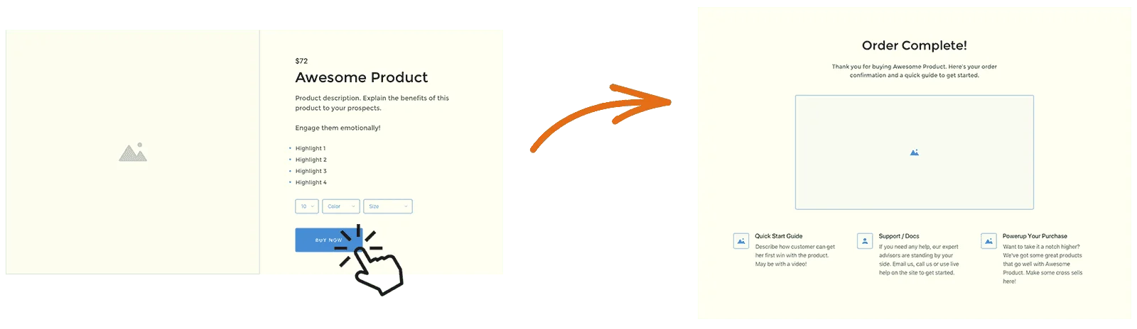 buy now workflow