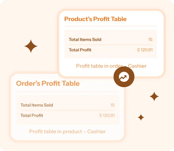 StoreApps Cashier cost of goods sold