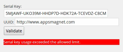 StoreApps WooCommerce license manager plugin has strong validation API