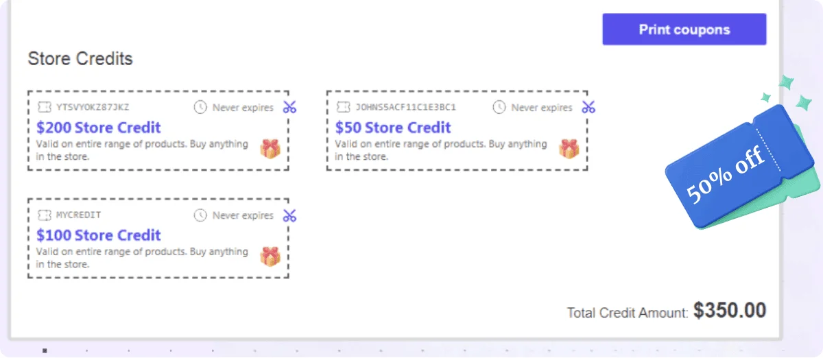 print gift card coupons