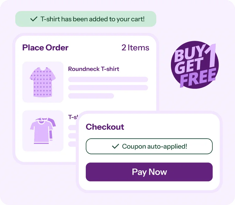 product category and bogo discount rule